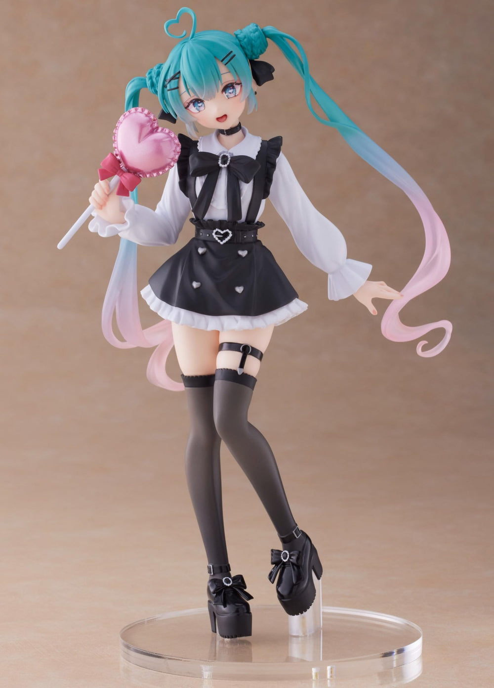 Taito Hatsune Miku fashion figure with base stand for display and collection