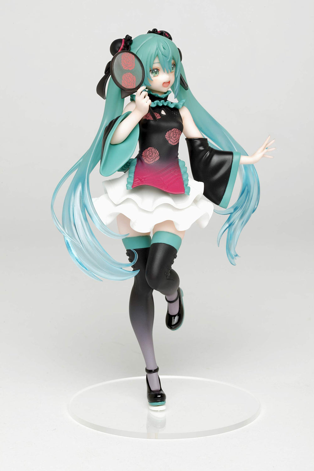 Taito Hatsune Miku Mandarin Dress ver base stand shows stable tabletop display
