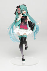 Taito Hatsune Miku Mandarin Dress ver base stand shows stable tabletop display