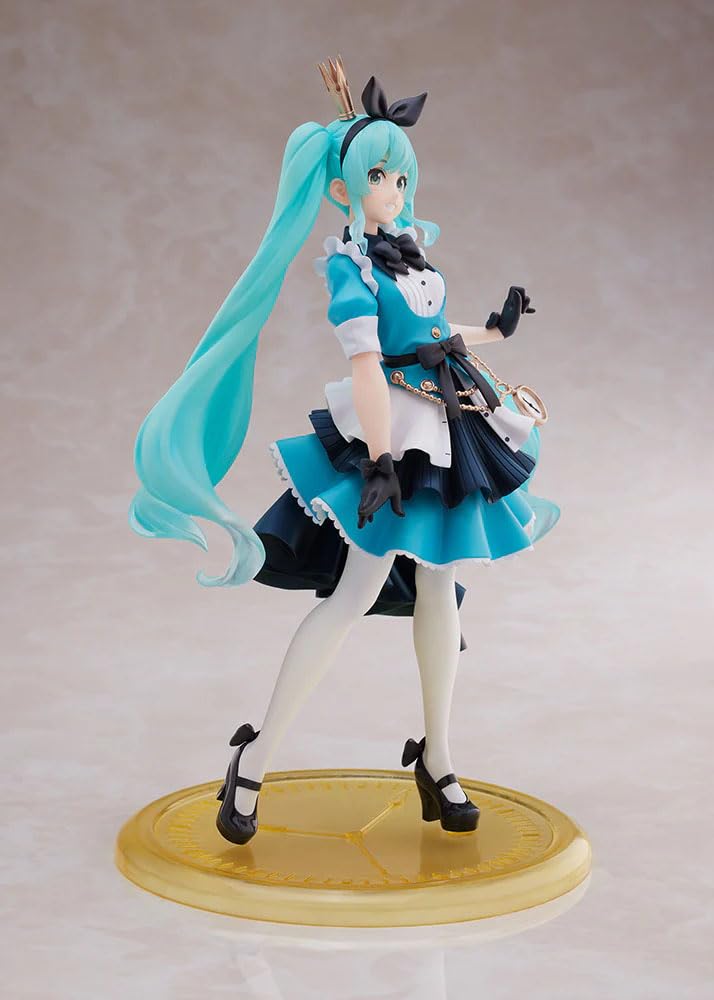 Taito Hatsune Miku Princess AMP Figure Alice Ver dress detail highlights sculpting