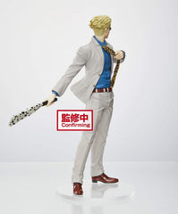 Taito Nanami Kento figure with base stand, stable shelf display.