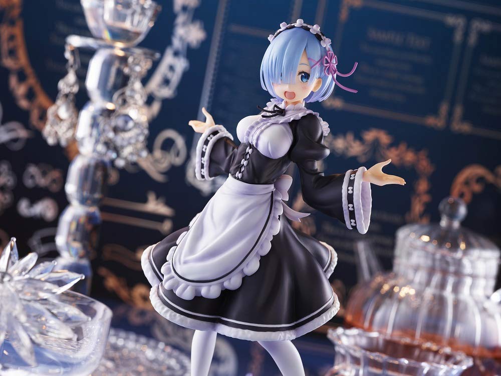 Taito Re:Zero Rem maid outfit detail stands out in dioramas