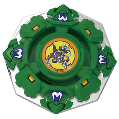 TAKARA TOMY Beyblade X Draciel Shield perimeter blade demonstrates defensive strength.