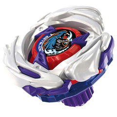 Takara Tomy Beyblade X Starter Meteo Dragoon front view showcases a bold left-spin design for intense battles.