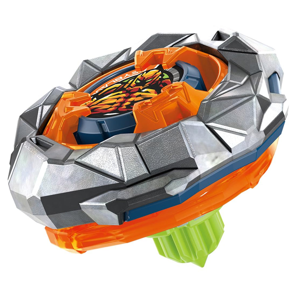 Takara Tomy Beyblade X UX-13 front view with sleek outer edge for fast spins.