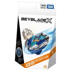 Takara Tomy Beyblade X UX-01 boxed setup for easy storage and transport.