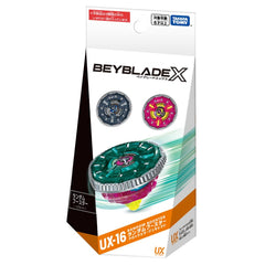 Takara Tomy Beyblade X UX-16 Clock Mirage Select packaged for display and collection.