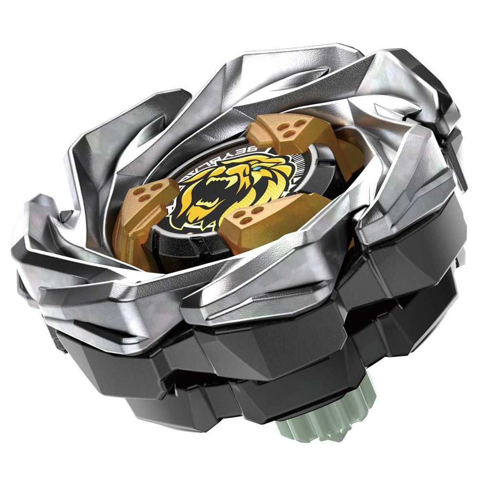TAKARA TOMY Beyblade X UX-06 booster Leon Crest top view shows battle-ready design
