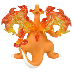 TAKARA TOMY Charizard Moncolle back view shows intricate sculpt for display.