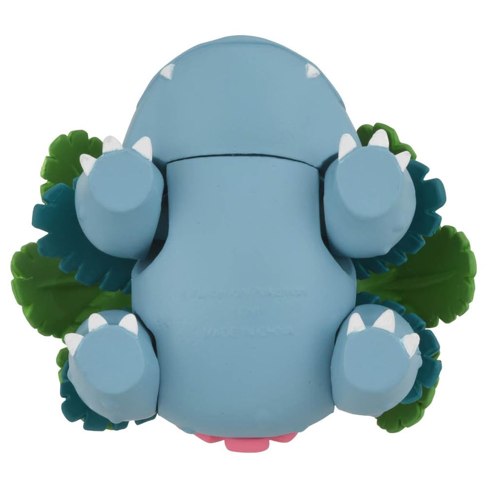 TAKARA TOMY Mega Venusaur Moncolle shelf display fits standard spaces.