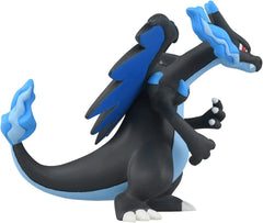 Takara Tomy Mega Charizard X figure close-up shows vivid colors