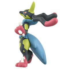 Takara Tomy Pokemon Moncolle Yellow Mega Lucario side angle captures dynamic silhouette