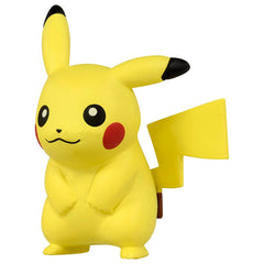 Takara Tomy Moncolle Pikachu figure front view for display and collection.