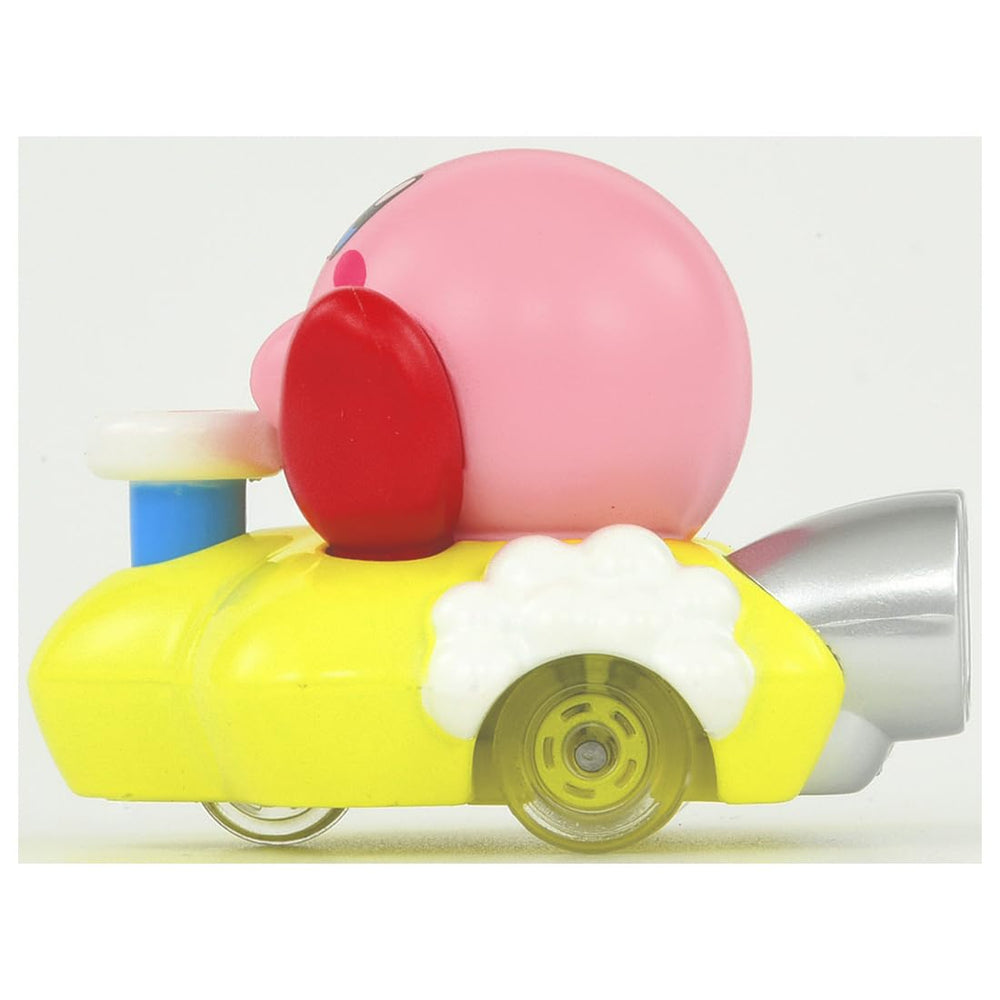 Wheels and undercarriage of Takara Tomy Star Kirby mini car for smooth play.