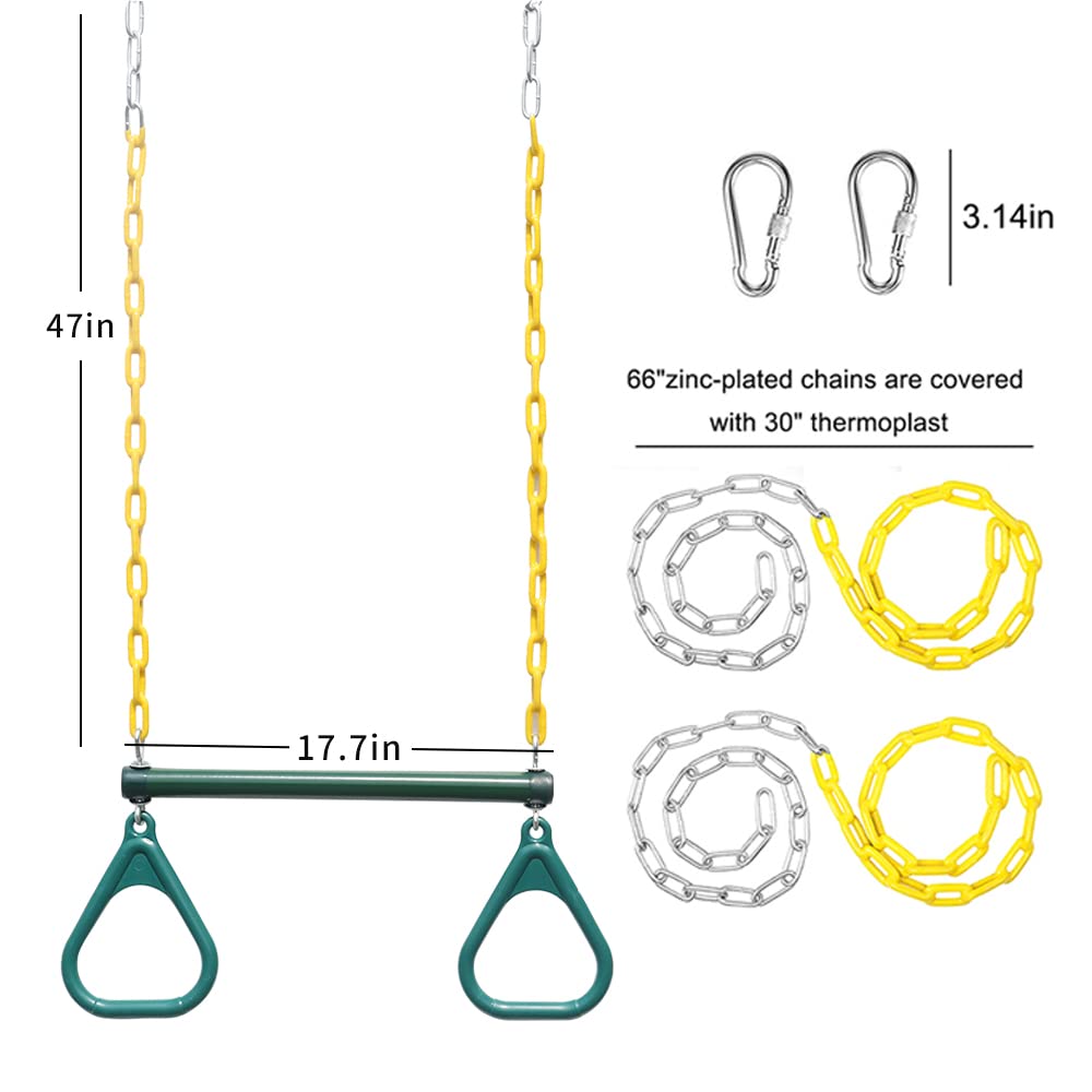 Take Me Away 48-inch heavy-duty chains for durable, weather-resistant connections.