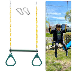Take Me Away iron bar and PE rings for quick, sturdy setup.