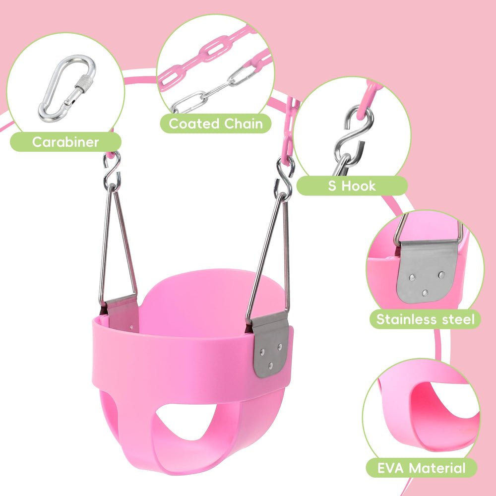 Take Me Away toddler swing assembly demonstrates quick tool-free setup.