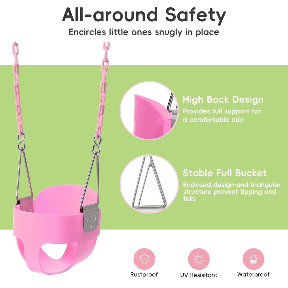 Take Me Away UV-stabilized seat resists weather for year-round outdoor use.