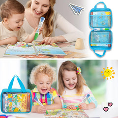 Taladad LeapReader case, transparent window view, kids see books at a glance.