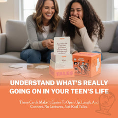 TALES Teens Edition cards spread facilitates meaningful family conversations.
