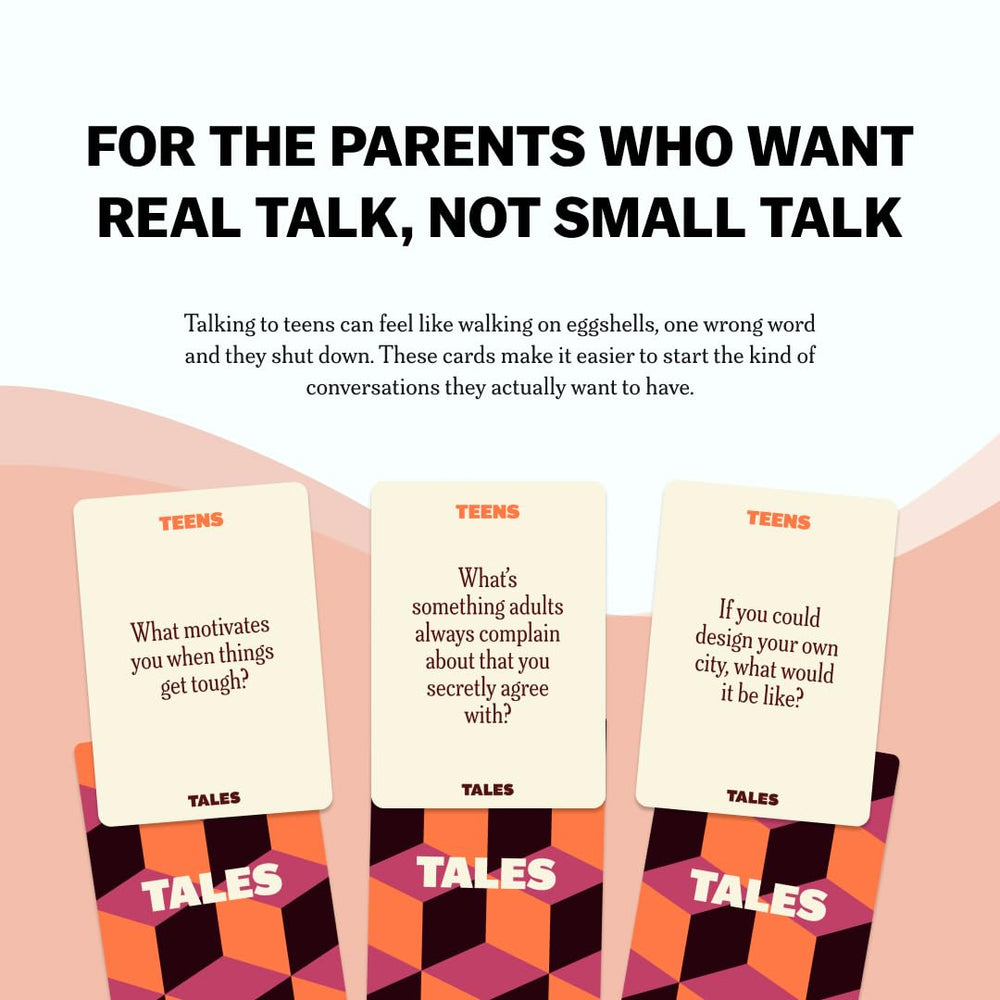 TALES Teens Edition later life questions encourage vivid storytelling.