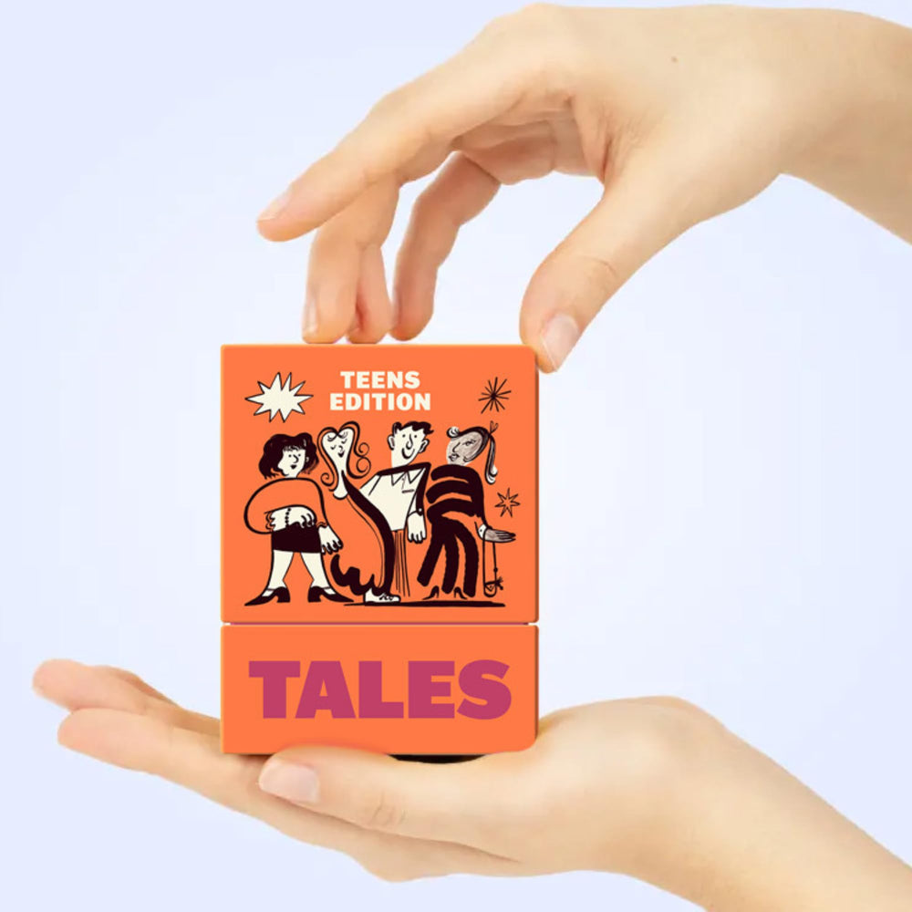 TALES Teens Edition compact portable design for on-the-go storytelling.