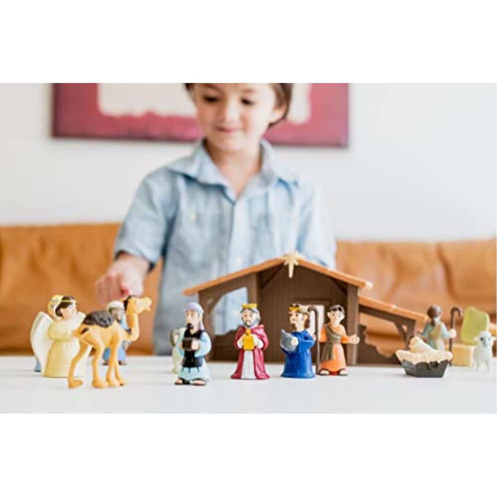 Tales of Glory Birth of Baby Jesus storybook included for hands-on learning during play