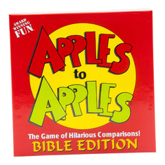 TaliCor Apples to Apples Bible Edition box ready for family game night.