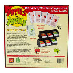 Compact box makes it easy to bring Apples to Apples Bible Edition anywhere.