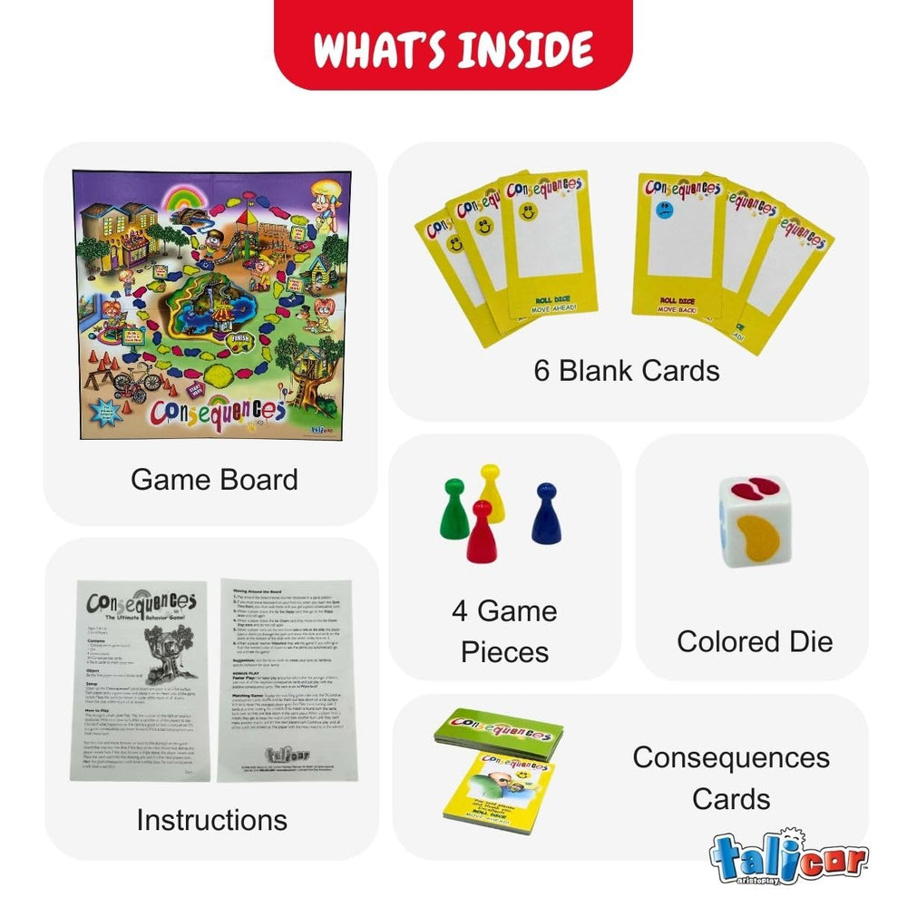 TaliCor Consequences is ideal for ages 3 and up, inviting young players to join in.