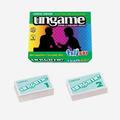 TaliCor Pocket Ungame couples cards spread on table for relaxed conversation