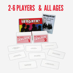 TaliCor Pocket Ungame ice-breaker-action demonstrates friendly conversation in groups.