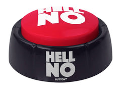 Talkie Toys Hell No Button gift packaging suggests a fun gift idea.