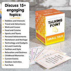 Talking Point Cards 200-icebreaker deck with durable premium cardstock for everyday use