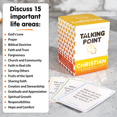 Talking Point Cards Bible Truths card guides meaningful Bible study prompts.