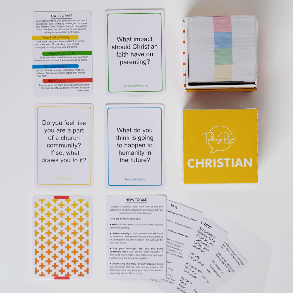 Talking Point Cards Easter gift pack offers thoughtful prompts for celebration and reflection.