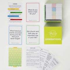 Engaging prompts from Generations Edition invite humor and wisdom.