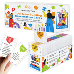 TalkWise 700 questions icebreakers cards boost quick conversations at work during meetings.