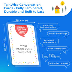 TalkWise deeper-meaning questions cards invite thoughtful conversations about purpose.