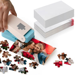 TallTalk DIY puzzle punch machine front view enables quick, precise 4x6 photo-to-puzzle conversion.