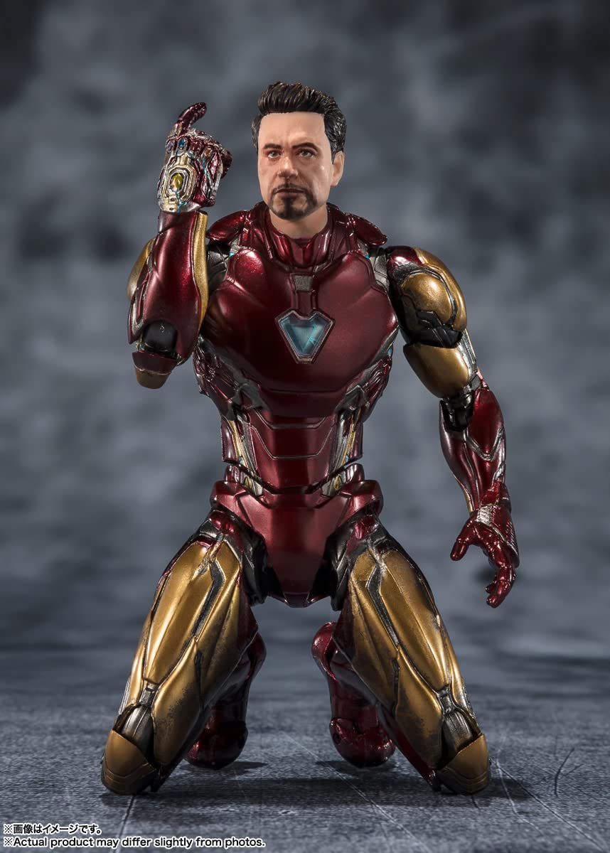 TAMASHII NATIONS Iron Man Mark 85 lightning effect parts boost action visuals.