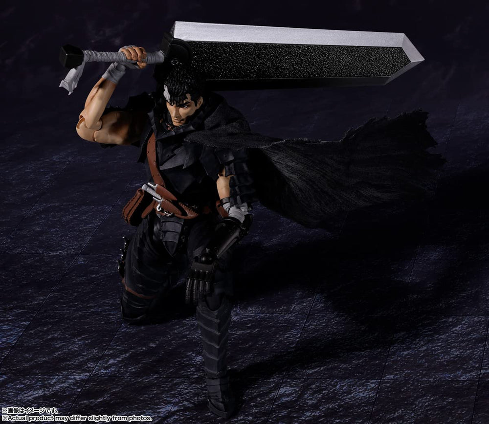 Tamashii Nations Guts accessories including bowgun and cannon for customized scenes.
