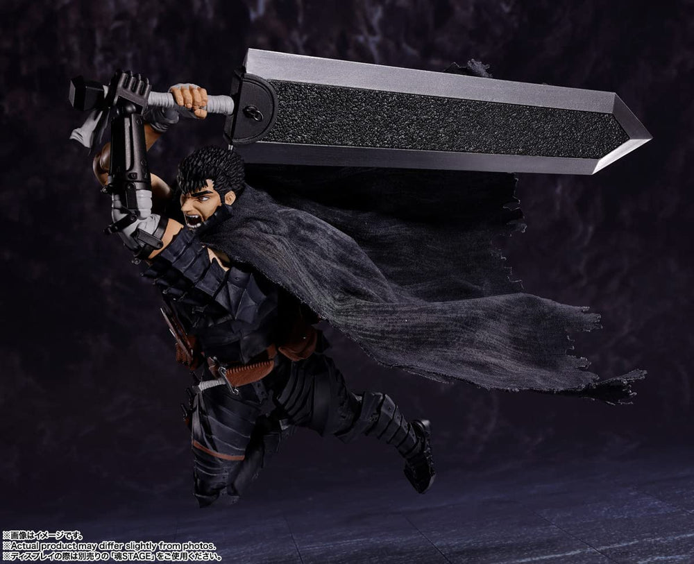 Tamashii Nations Guts Beherit accessory for scene authenticity.