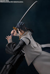 Tamashii Nations Byakuya Kuchiki S.H.Figuarts Senbonzakura-inspired sword accessory.