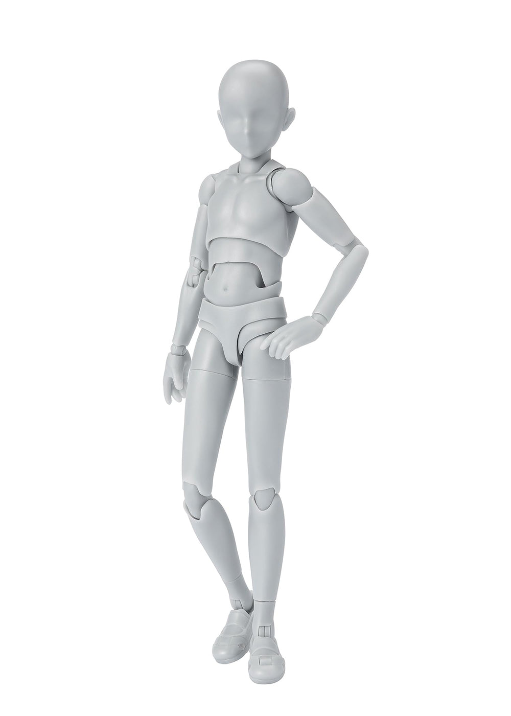 Tamashii Nations Body-Kun School Life Edition DX Gray front view for drawing reference