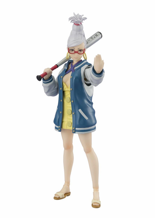 Tamashii Nations DanDaDan Seiko S.H.Figuarts front view for display and posing.