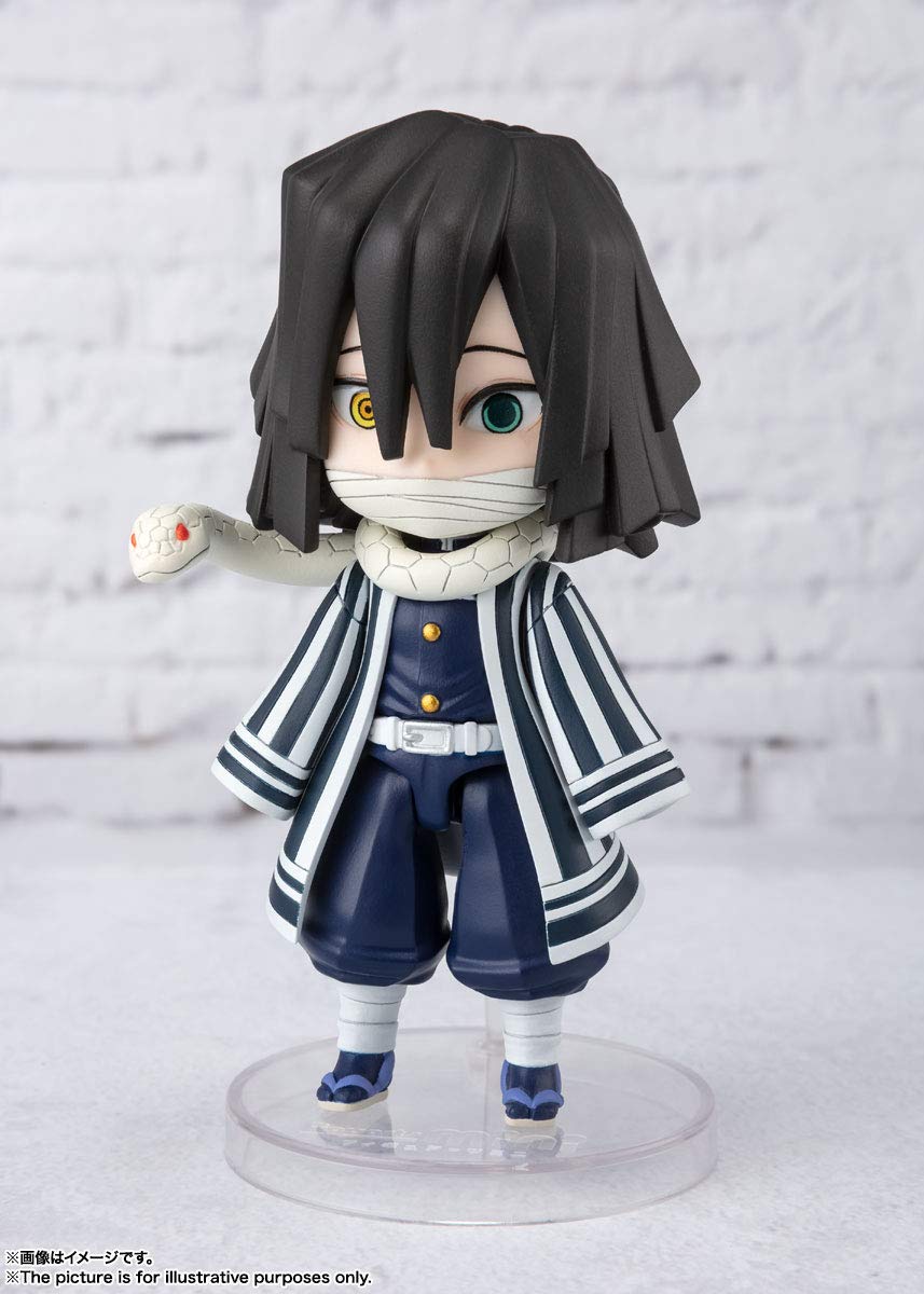 Tamashii Nations Iguro Obanai proportions capture cute palm-size charm.