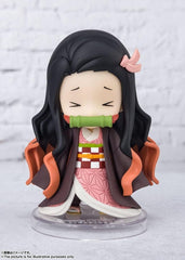 Official packaging label on Littl Nezuko product showing Bluefin Bandai licensing