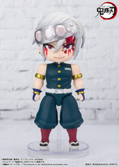 Tamashii Nations Tengen Uzui mini figure shown at 3.9 inches for compact shelf display