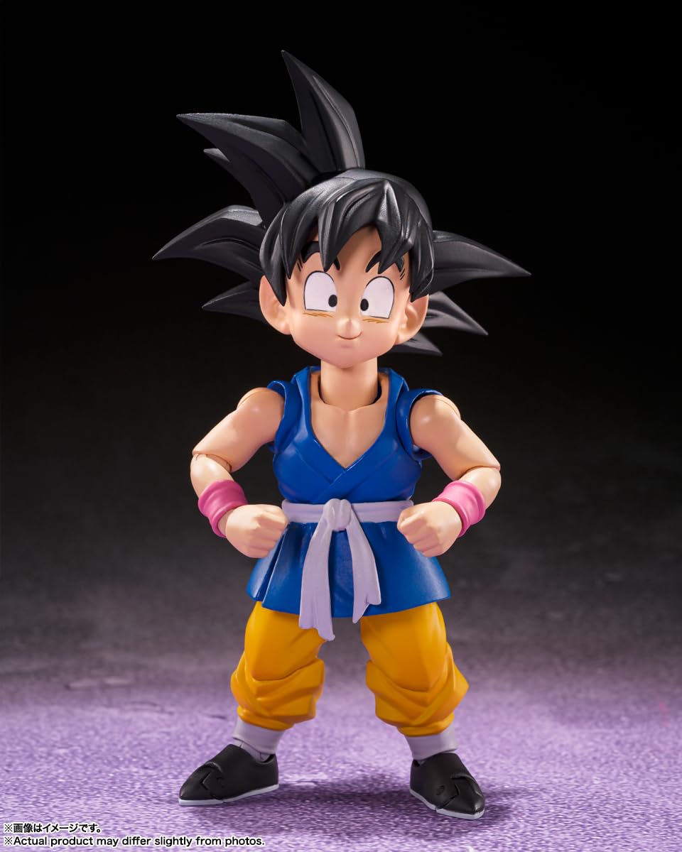 Tamashii Nations Son Goku figure in action pose with enhanced articulation.